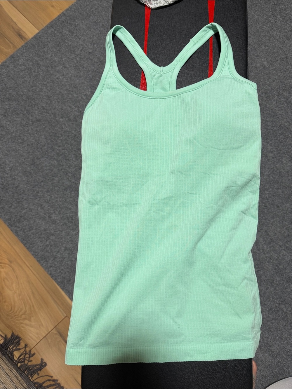 lululemon athletica Mint Green Ribbed Racerback Tank